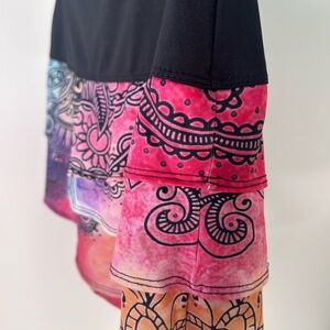Lucky in Love Black and Pink Small Skirt
